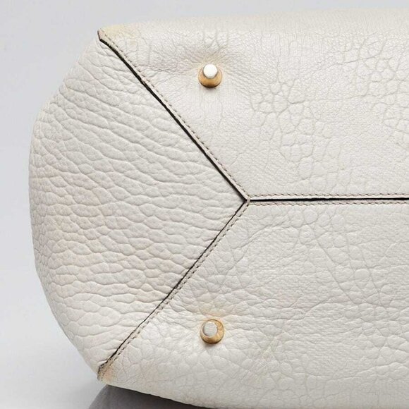 Burberry Grey Embossed Check Leather Small Canterbury Tote Bag - Picture 5 of 12